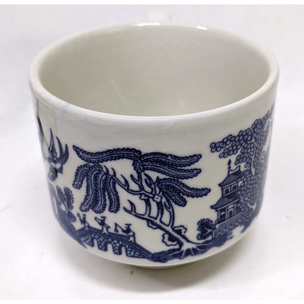 Authentic Churchill Blue Willow China Plate, Cup, Saucer 3-Piece Set England NEW - Picture 8 of 10
